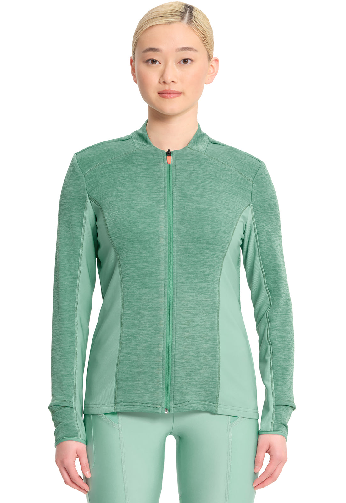 Women's Athletic Zip Front Jacket - Matcha Latte